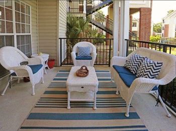 Patio or balcony with extra storage